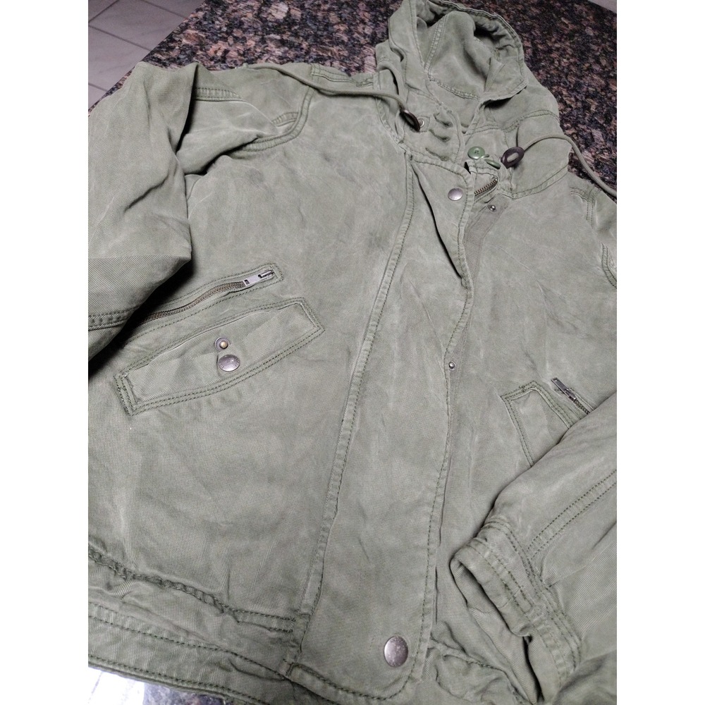 American Eagle Outfitters Womens Olive Green Military Utility Jacket XS AE-177 - Picture 4 of 8